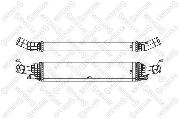STELLOX 10-40184-SX Charge Air Cooler