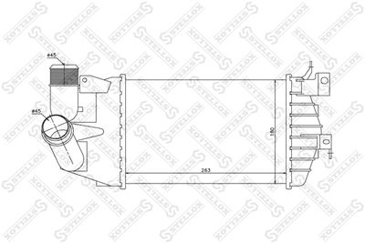Charge Air Cooler STELLOX 10-40234-SX