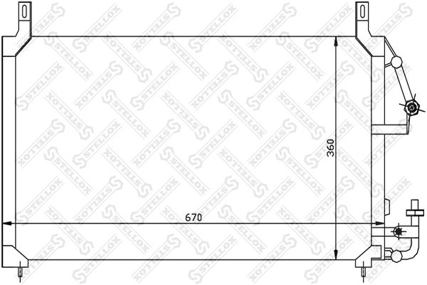 STELLOX 10-45017-SX Condenser, air conditioning