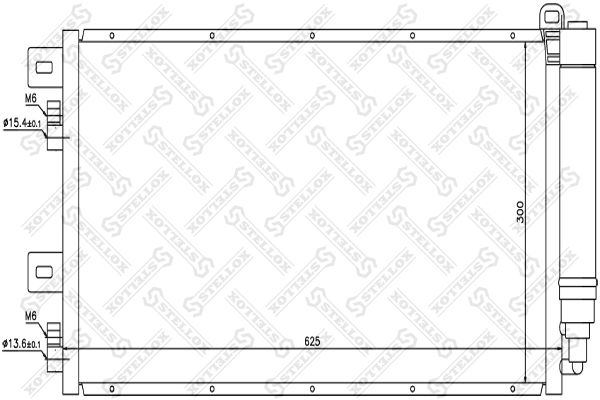 STELLOX 10-45076-SX Condenser, air conditioning