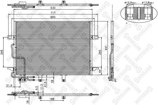 STELLOX 10-45130-SX Condenser, air conditioning
