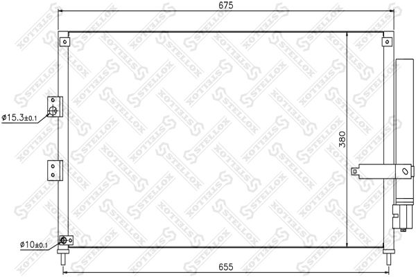 STELLOX 10-45172-SX Condenser, air conditioning