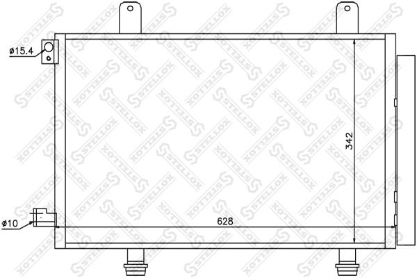 STELLOX 10-45212-SX Condenser, air conditioning