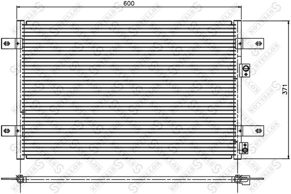 STELLOX 10-45310-SX Condenser, air conditioning