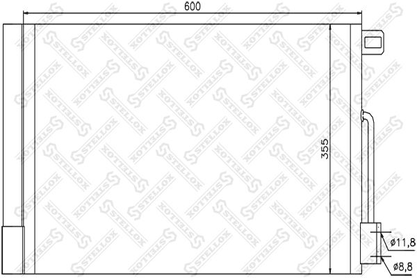 STELLOX 10-45416-SX Condenser, air conditioning