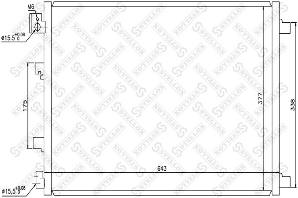 STELLOX 10-45484-SX Condenser, air conditioning