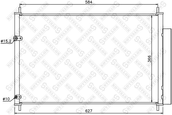 STELLOX 10-45568-SX Condenser, air conditioning