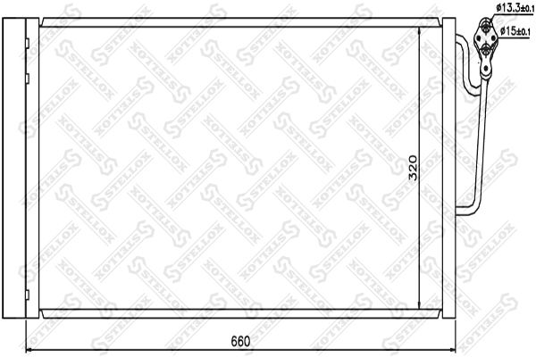 STELLOX 10-45649-SX Condenser, air conditioning