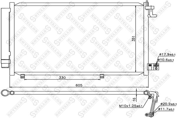 STELLOX 10-45697-SX Condenser, air conditioning
