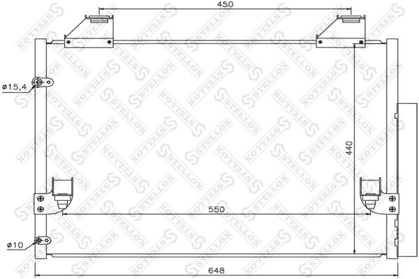 STELLOX 10-45732-SX Condenser, air conditioning