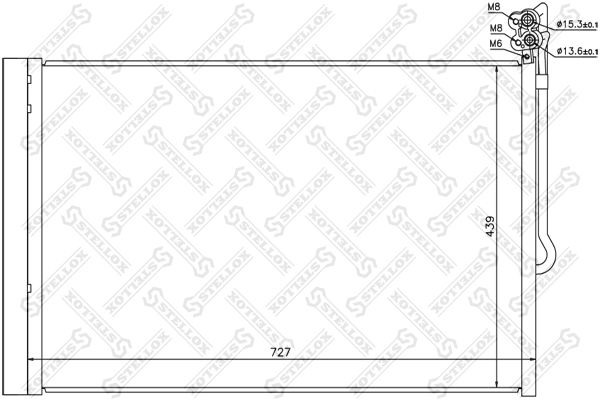 STELLOX 10-45736-SX Condenser, air conditioning