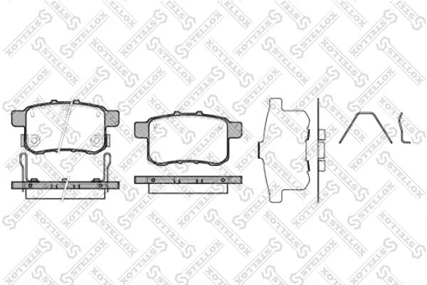 STELLOX 1002 000-SX Brake Pad Set, disc brake