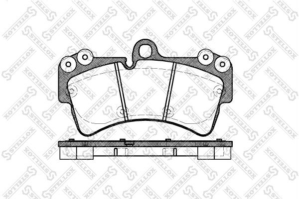 STELLOX 1006 000B-SX Brake Pad Set, disc brake
