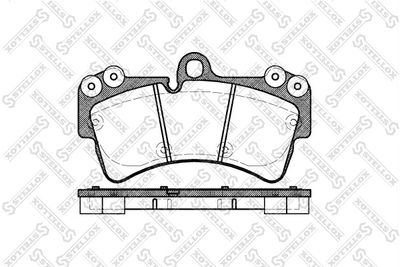 Brake Pad Set, disc brake STELLOX 1006 000B-SX