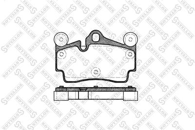 Brake Pad Set, disc brake STELLOX 1007 000-SX