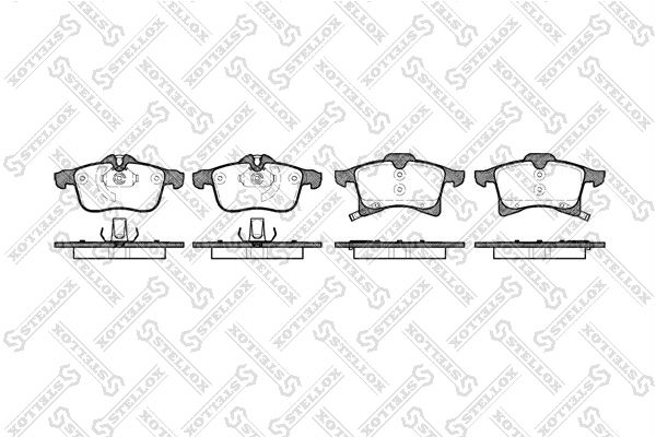 STELLOX 1047 002-SX Brake Pad Set, disc brake