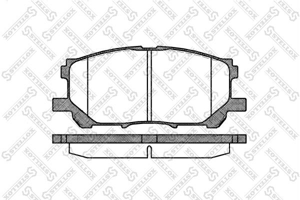 STELLOX 1050 000B-SX Brake Pad Set, disc brake