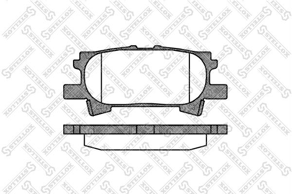 STELLOX 1051 000-SX Brake Pad Set, disc brake