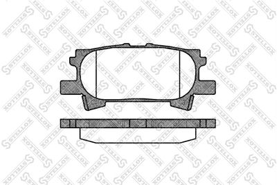 Brake Pad Set, disc brake STELLOX 1051 000-SX