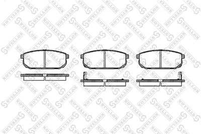 Brake Pad Set, disc brake STELLOX 1053 002B-SX