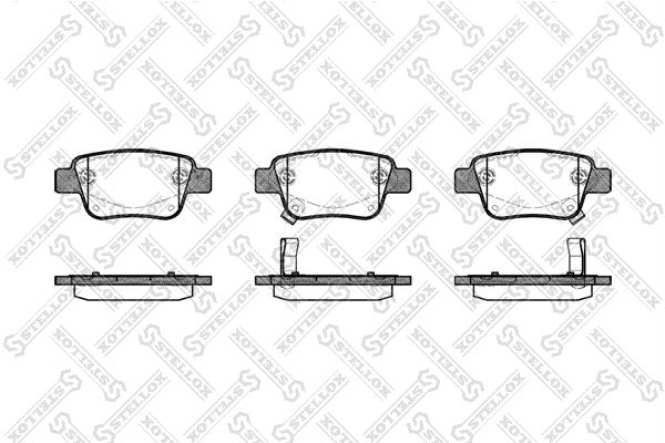 STELLOX 1058 002-SX Brake Pad Set, disc brake