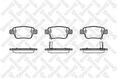 Brake Pad Set, disc brake STELLOX 1058 002-SX
