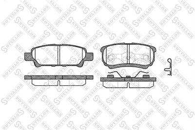 Brake Pad Set, disc brake STELLOX 1062 002-SX