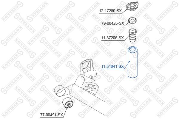 STELLOX 11-51041-SX Protective Cap/Bellow, shock absorber