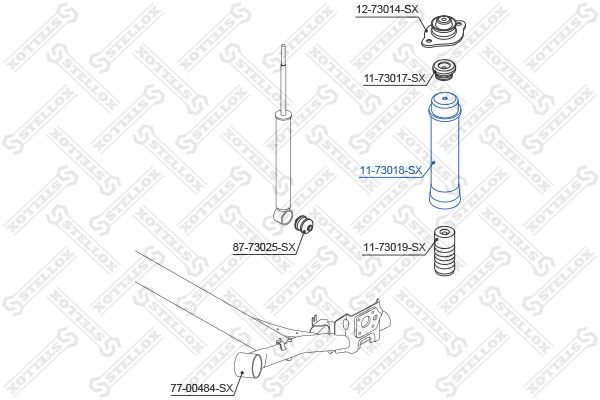 STELLOX 11-73018-SX Protective Cap/Bellow, shock absorber