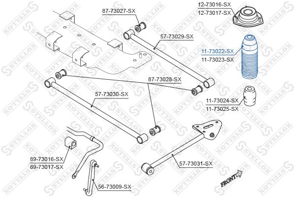 STELLOX 11-73022-SX Protective Cap/Bellow, shock absorber