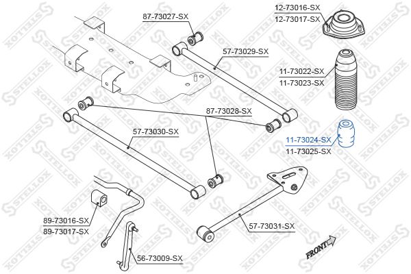STELLOX 11-73024-SX Rubber Buffer, suspension