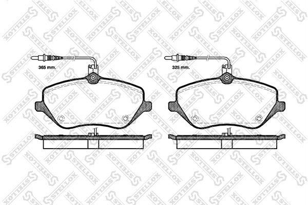 STELLOX 1112 004-SX Brake Pad Set, disc brake