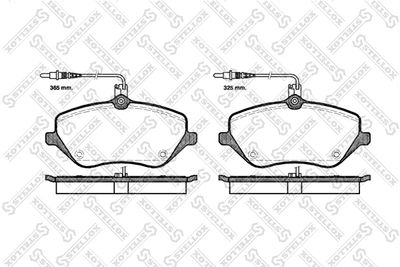 Brake Pad Set, disc brake STELLOX 1112 004-SX