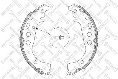 Brake Shoe Set STELLOX 112 100-SX