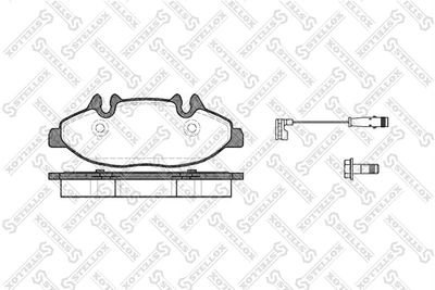 Brake Pad Set, disc brake STELLOX 1120 002-SX