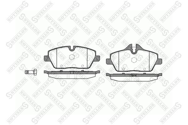 STELLOX 1142 000-SX Brake Pad Set, disc brake