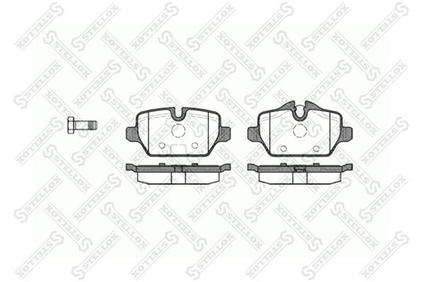STELLOX 1143 000-SX Brake Pad Set, disc brake