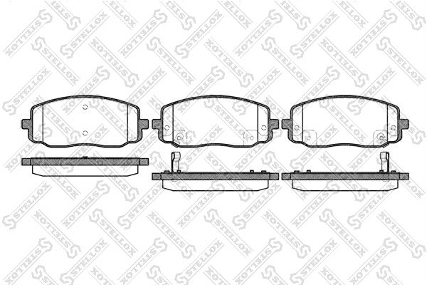 STELLOX 1144 002-SX Brake Pad Set, disc brake