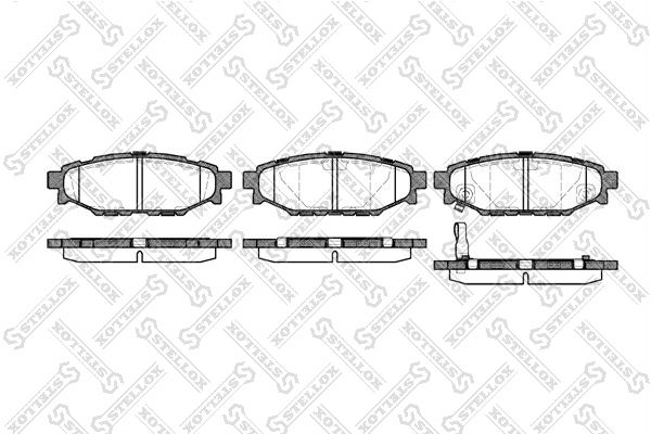 STELLOX 1147 001-SX Brake Pad Set, disc brake