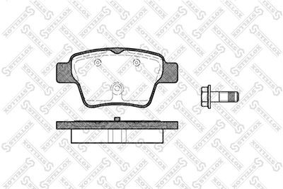 Brake Pad Set, disc brake STELLOX 1149 000B-SX