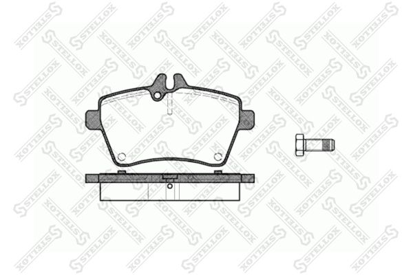 STELLOX 1155 000-SX Brake Pad Set, disc brake