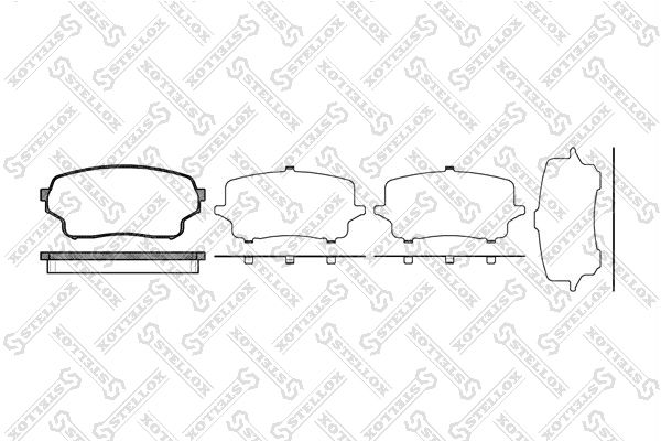 STELLOX 1177 001B-SX Brake Pad Set, disc brake