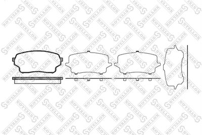 Brake Pad Set, disc brake STELLOX 1177 001B-SX