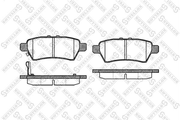 STELLOX 1199 001-SX Brake Pad Set, disc brake
