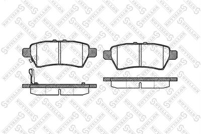 Brake Pad Set, disc brake STELLOX 1199 001-SX