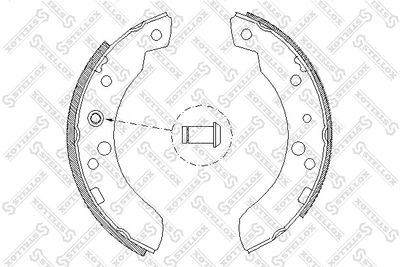 Brake Shoe Set STELLOX 122 100-SX