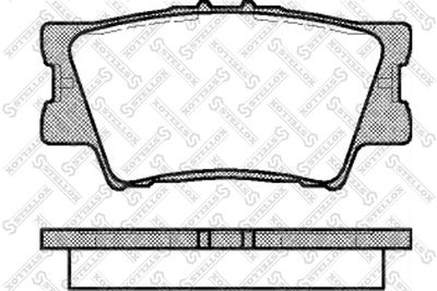 Brake Pad Set, disc brake STELLOX 1242 000B-SX