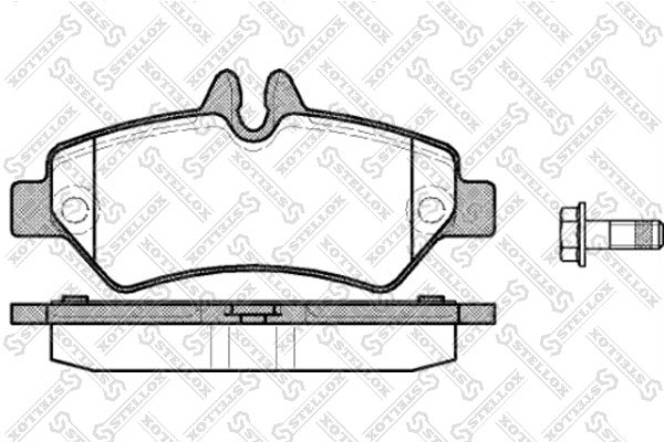 STELLOX 1257 000-SX Brake Pad Set, disc brake