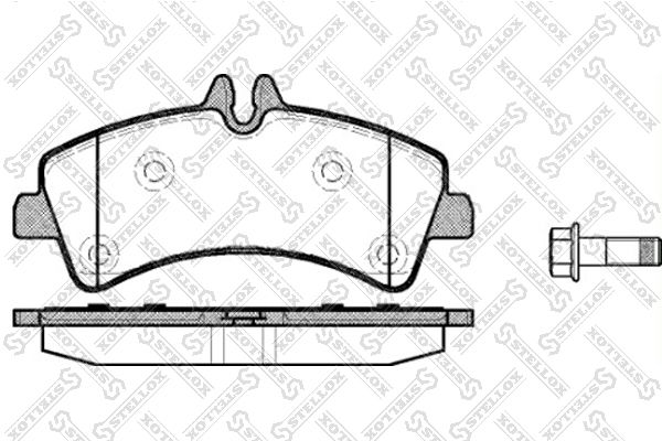 STELLOX 1258 000-SX Brake Pad Set, disc brake