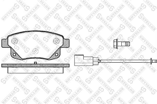 STELLOX 1263 002-SX Brake Pad Set, disc brake